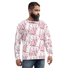 Load image into Gallery viewer, Unisex Sweatshirt - Elephants ALLOVER