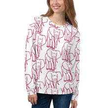 Load image into Gallery viewer, Unisex Sweatshirt - Elephants ALLOVER