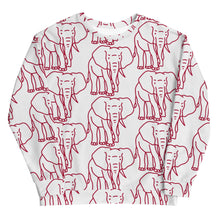 Load image into Gallery viewer, Unisex Sweatshirt - Elephants ALLOVER