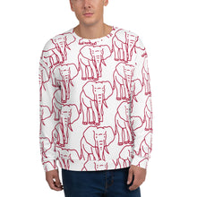 Load image into Gallery viewer, Unisex Sweatshirt - Elephants ALLOVER