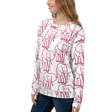 Load image into Gallery viewer, Unisex Sweatshirt - Elephants ALLOVER