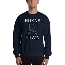 Load image into Gallery viewer, Unisex Sweatshirt - Horns Down (white graphic)