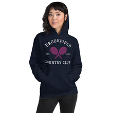 Load image into Gallery viewer, Unisex Hoodie - Brookfield Tennis Multicolor Graphic special request navy