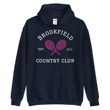Load image into Gallery viewer, Unisex Hoodie - Brookfield Tennis Multicolor Graphic special request navy