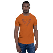Load image into Gallery viewer, Short-Sleeve Unisex T-Shirt - Auburn Battle Bird (navy graphic)