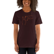 Load image into Gallery viewer, Short-Sleeve Unisex T-Shirt - Virginia Tech (orange graphic)