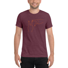 Load image into Gallery viewer, Short sleeve t-shirt - Virginia Tech Heathered Effect (orange graphic)