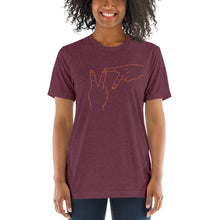 Load image into Gallery viewer, Short sleeve t-shirt - Virginia Tech Heathered Effect (orange graphic)