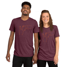 Load image into Gallery viewer, Short sleeve t-shirt - Virginia Tech Heathered Effect (orange graphic)