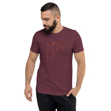 Load image into Gallery viewer, Short sleeve t-shirt - Virginia Tech Heathered Effect (orange graphic)