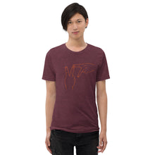 Load image into Gallery viewer, Short sleeve t-shirt - Virginia Tech Heathered Effect (orange graphic)