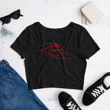 Load image into Gallery viewer, Women’s Crop Tee - GEORGIA black