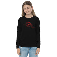 Load image into Gallery viewer, Youth long sleeve tee - Georgia (red graphic)