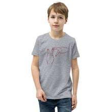 Load image into Gallery viewer, Youth Short Sleeve T-Shirt - Virginia Tech maroon graphic