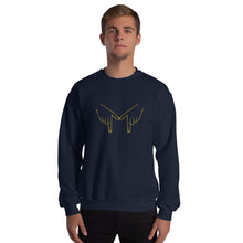 Load image into Gallery viewer, Unisex Sweatshirt - Michigan M yellow graphic
