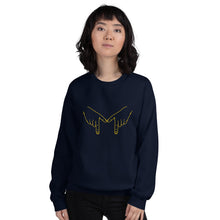 Load image into Gallery viewer, Unisex Sweatshirt - Michigan M yellow graphic
