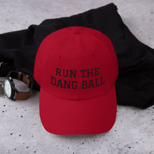 Load image into Gallery viewer, Dad hat - Run The Dang Ball black text
