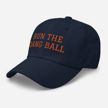 Load image into Gallery viewer, Dad hat - Run The Dang Ball orange text
