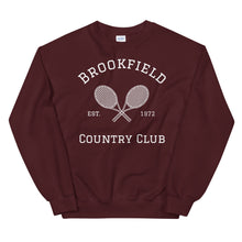 Load image into Gallery viewer, Unisex Sweatshirt - Brookfield Tennis White Graphic - special request
