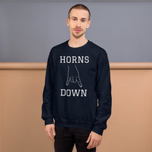 Load image into Gallery viewer, Unisex Sweatshirt - Horns Down (white graphic)

