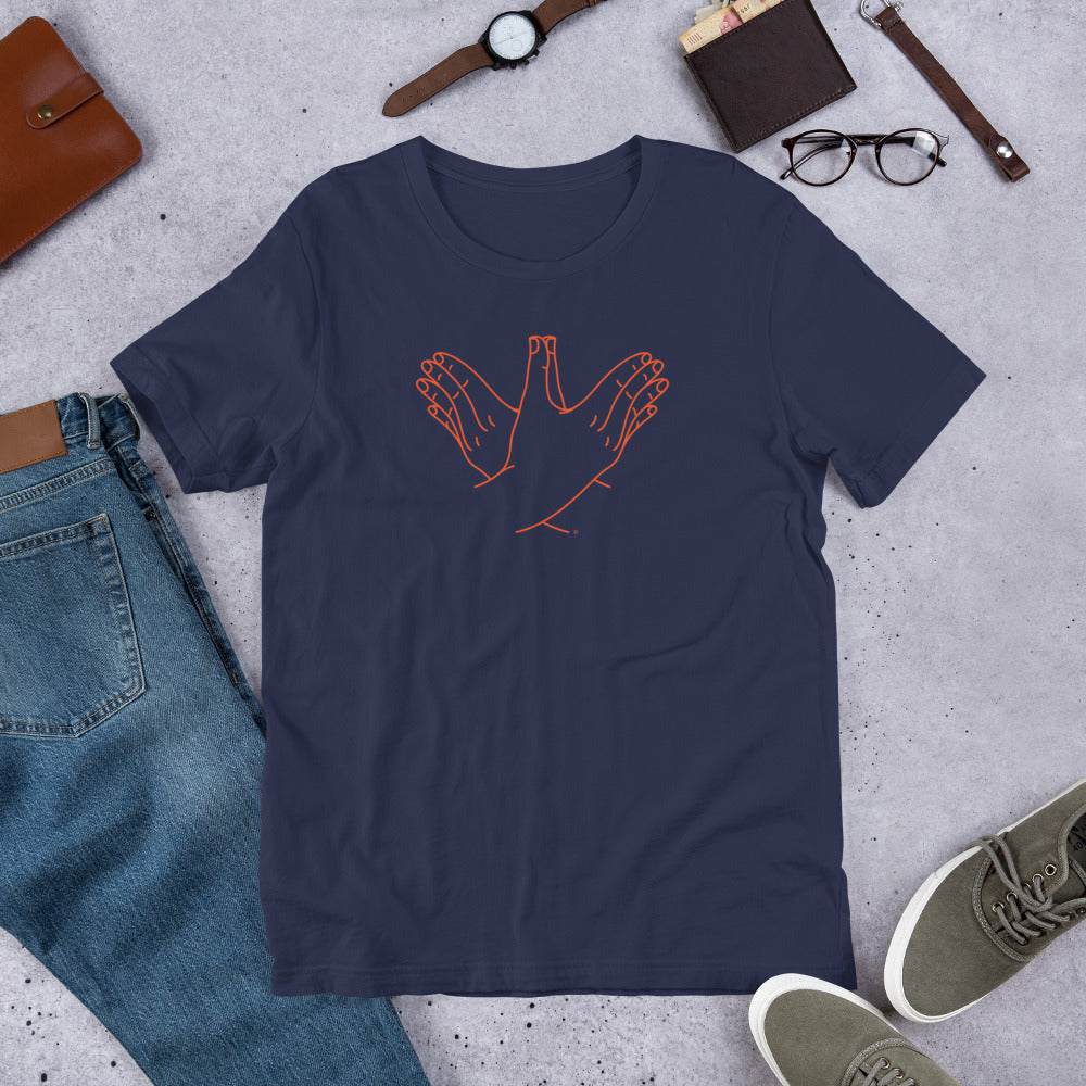 Short-Sleeve Unisex T-Shirt - Auburn Battle Bird (orange graphic)