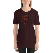 Load image into Gallery viewer, Short-Sleeve Unisex T-Shirt - Virginia Tech (orange graphic)
