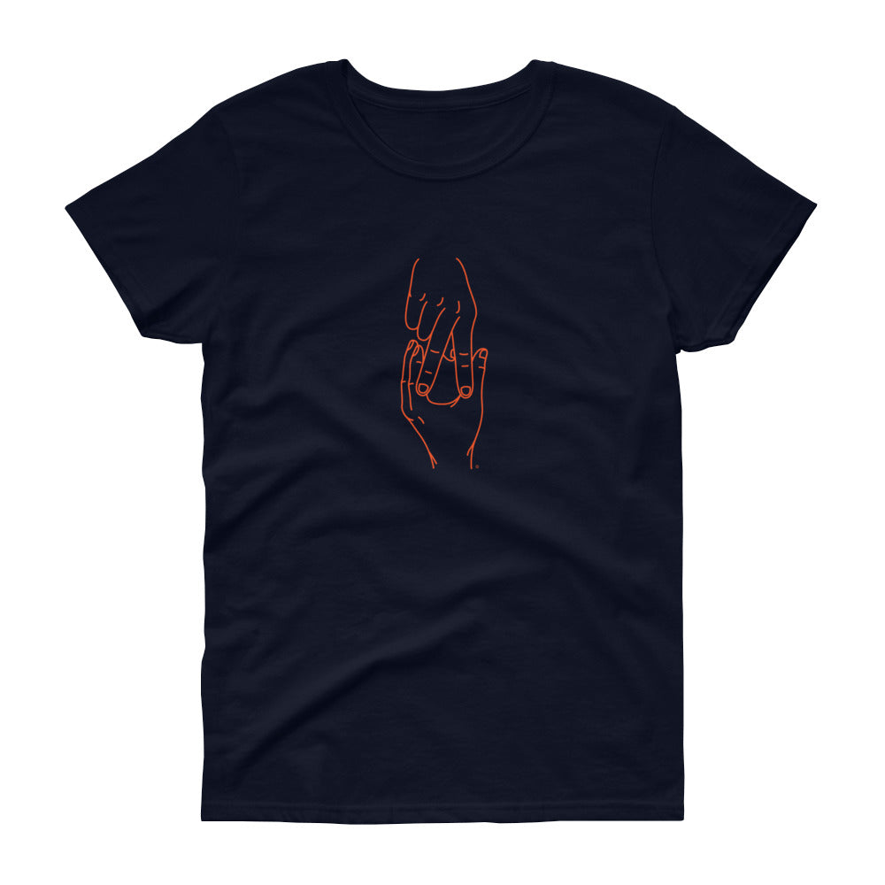 Women's short sleeve t-shirt - Auburn AU (orange graphic)