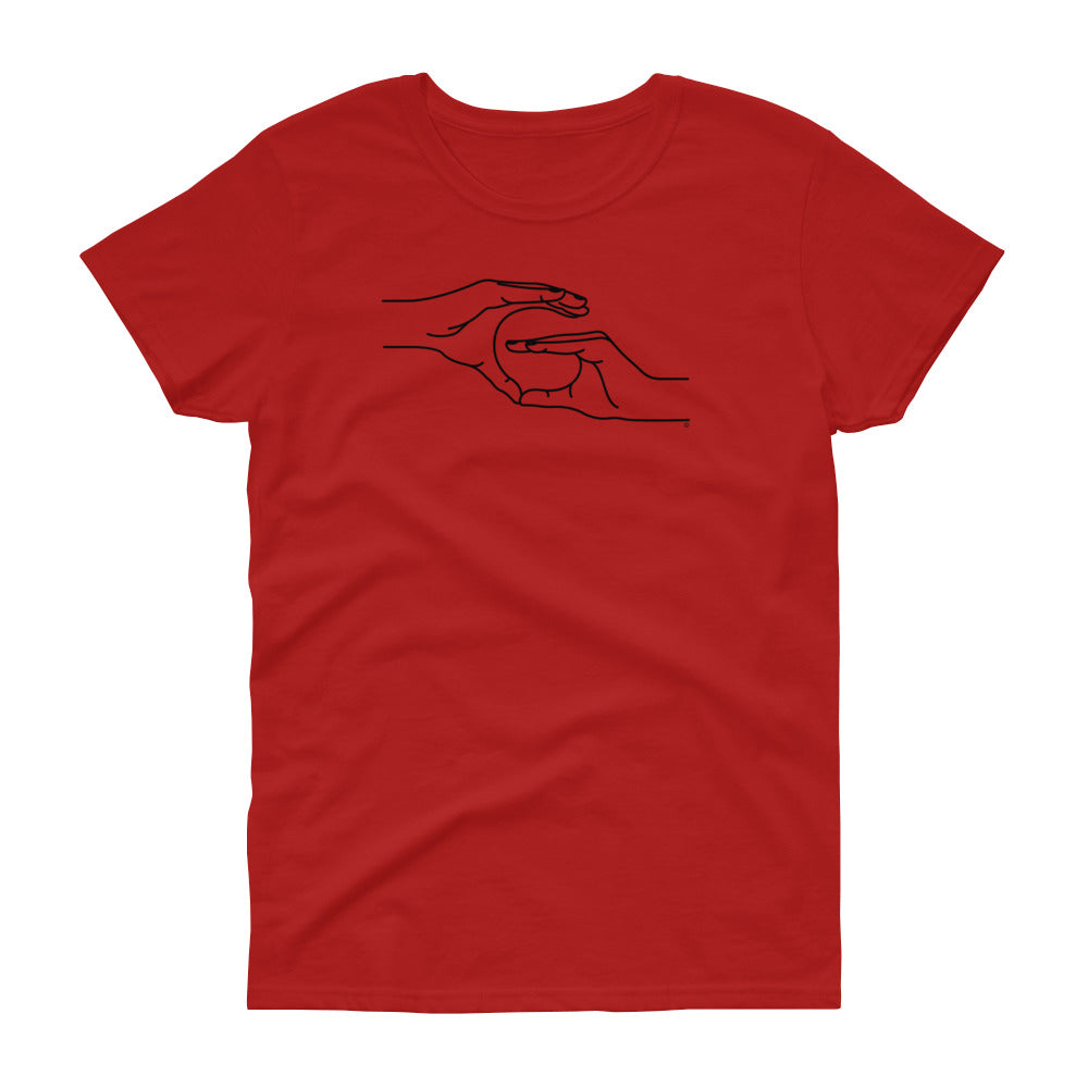 Women's short sleeve t-shirt - GEORGIA red