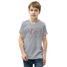 Load image into Gallery viewer, Youth Short Sleeve T-Shirt - Virginia Tech maroon graphic
