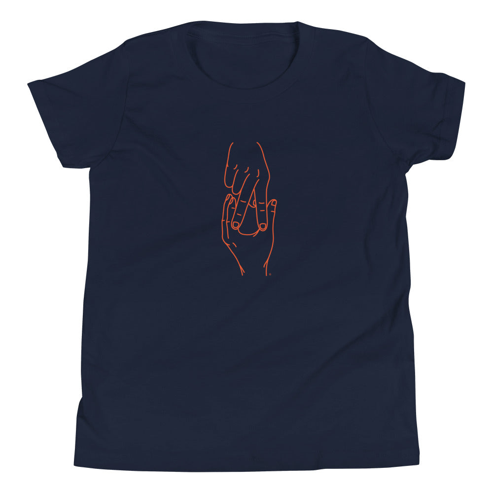 Youth Short Sleeve T-Shirt - Auburn AU (orange graphic)