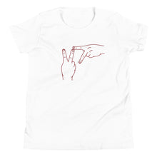 Load image into Gallery viewer, Youth Short Sleeve T-Shirt - Virginia Tech maroon graphic
